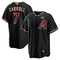 Seanshop A.Diamondbacks #7 Corbin Carroll Player Black World Series Replica Personalized Stitched Jerseys