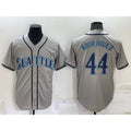 seanshop  Seattle Mariners #44 Julio Rodriguez Grey  Stitched Cool Base Jersey