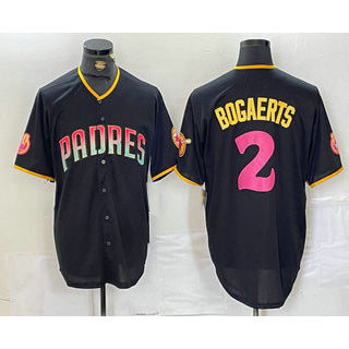 seanshop  San Diego Padres #2 Xander Bogaerts Black  Fashion Jersey