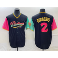 seanshop  San Diego Padres #2 Xander Bogaerts 2022 Black  City Connect Cool Base Stitched Jersey