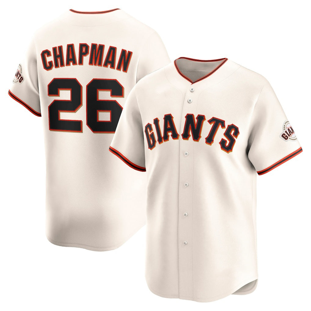 seanshop  San Francisco Giants #26 Matt Chapman Cream  Home Limited Player Jersey