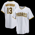 seanshop  San Diego Padres #13 Manny Machado White  Home Replica Player Jersey 2