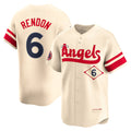 seanshop Los Angeles Angels #6 Anthony Rendon Cream  City Connect Limited Player Jersey