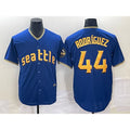 seanshop  Seattle Mariners #44 Julio Rodriguez Blue  2023 City Connect Cool Base Stitched Jersey