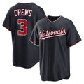 seanshop   Washington Nationals #3 Dylan Crews Navy  Alternate Replica Jersey