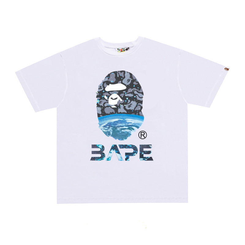 T-shirts high-end trendy short-sleeve short-sleeve unisex letter print