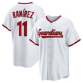 seanshop  Cleveland Guardians #11 Jos¨¦ Ram¨ªrez White  Home Replica Jersey