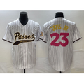 seanshop  San Diego Padres #23 Fernando Tatis Jr White  NEW 2023 City Connect Cool Base Stitched Jersey 2