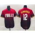 seanshop  Philadelphia Phillies #12 Kyle Schwarber Red  2024 City Cool Base Jersey