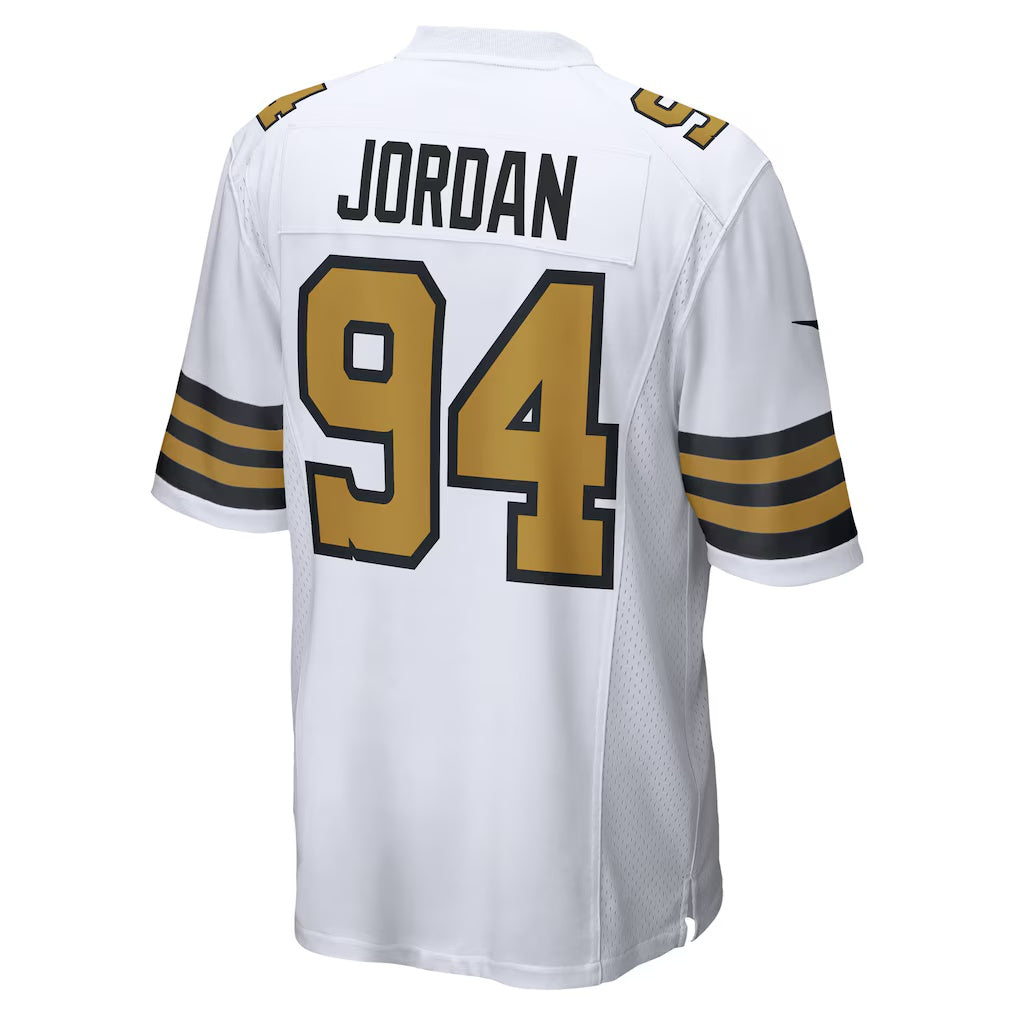 Seanshop NO.Saints #94 Cameron Jordan White  Alternate Game Jersey