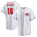 seanshop Cincinnati Reds #16 Noelvi Marte White  Home Replica Jersey