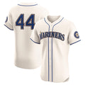 seanshop  Seattle Mariners #44 Julio Rodr¨ªguez Cream  Alternate 2 Elite Player Jersey