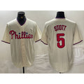 seanshop  Philadelphia Phillies #5 Bryson Stott Cream  Cool Base Jersey