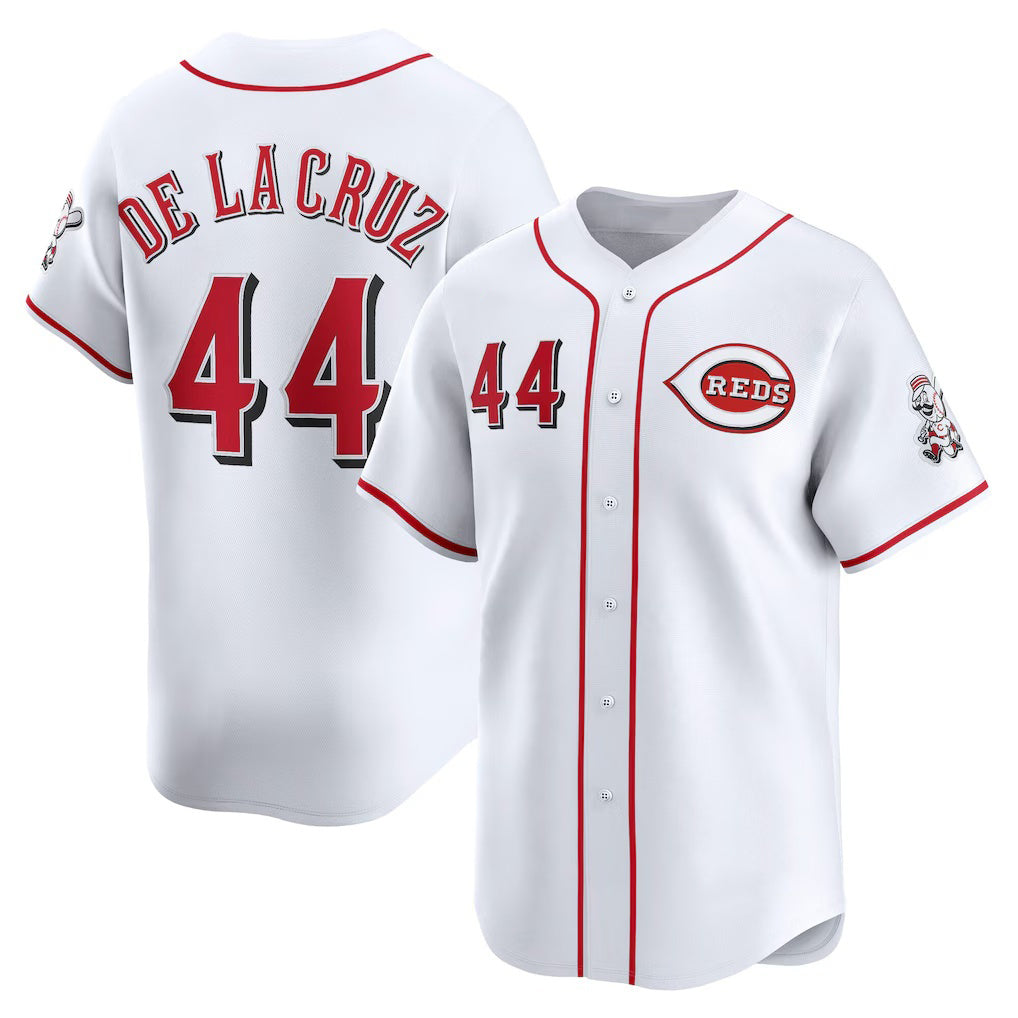 seanshop Cincinnati Reds #44 Elly De La Cruz White  Home Limited Player Jersey