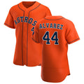 seanshop Houston Astros #44 Yordan Alvarez Orange  Alternate 2020 Authentic Team Jersey
