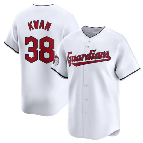 seanshop  Cleveland Guardians #38 Steven Kwan White  Home Limited Stitched Jersey1