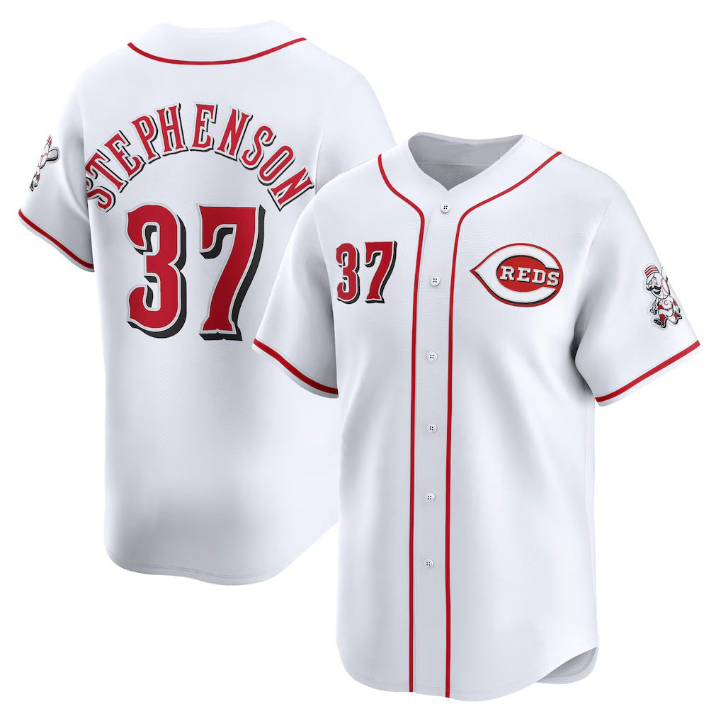 seanshop Cincinnati Reds #37 Tyler Stephenson White  Home Limited Player Jersey