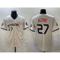 seanshop Houston Astros #27 Jose Altuve Cream  2025 City Connect With Texas Patch Limited Stitched Jersey
