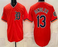 seanshop Detroit Tigers #13 Dillon Dingler Orange  Limited Jersey
