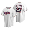 seanshop  Minnesota Twins #27 Ryan Jeffers White  Cool Base Stitched Jersey
