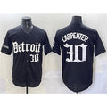 seanshop Detroit Tigers #30 Kerry Carpenter Black  'Motor Gothic Edition' Vapor Premier Limited Stitched Jersey
