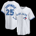seanshop   Toronto Blue Jays #25 Anthony Santander White  Home Replica Jersey