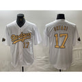 seanshop Los Angeles Dodgers #17 Shohei Ohtani Number White  2022 All Star Stitched Cool Base Jerseys
