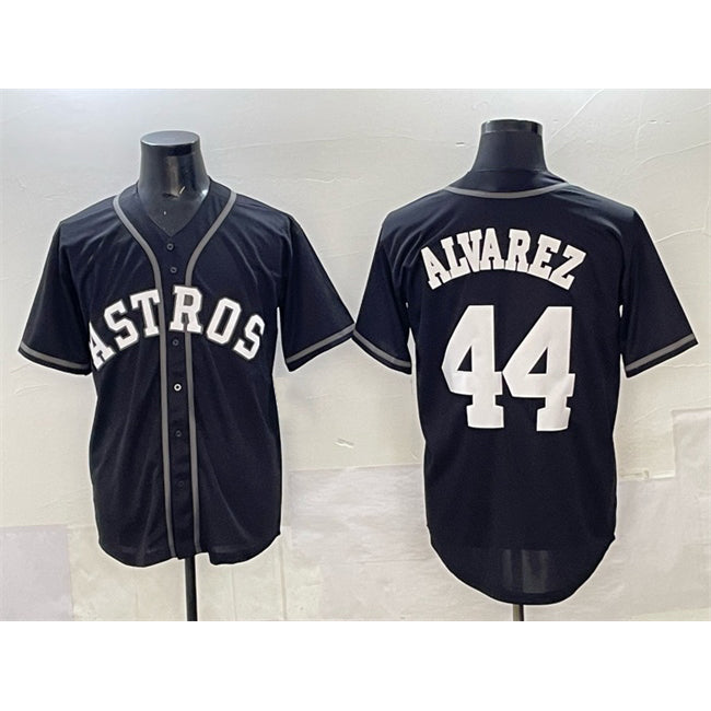 seanshop Houston Astros #44 Yordan Alvarez Black  Lights Out Limited Stitched Jersey
