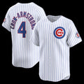 seanshop  Chicago Cubs #4 Pete Crow-Armstrong White  150th Anniversary Limited Jersey