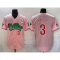 seanshop  Philadelphia Phillies #3 Bryce Harper Pink  Phanatic Limited Stitched Jersey