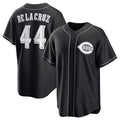 seanshop Cincinnati Reds #44 Elly De La Cruz Black  Lights Out Limited Stitched Jersey