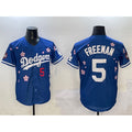 seanshop Los Angeles Dodgers #5 Freddie Freeman Royal  2025 Tokyo Series Limited Stitched Jersey