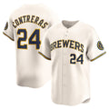 seanshop    Milwaukee Brewers #24 William Contreras Cream  Home Limited Player Jersey