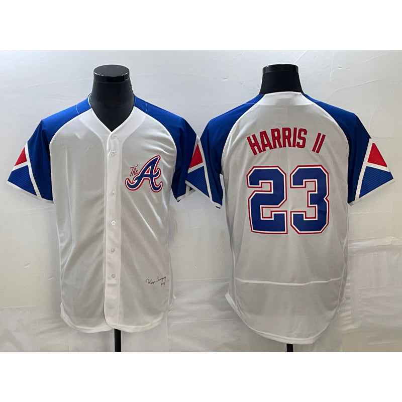 seanshop Atlanta Braves #23 Michael Harris II White  2023 City Connect Flex Base Stitched Jersey