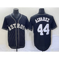 seanshop Houston Astros #44 Yordan Alvarez Black  Cool Base Stitched Jersey