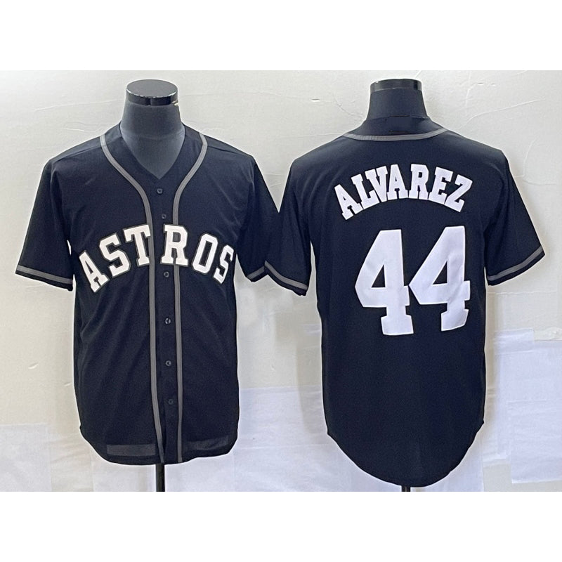 seanshop Houston Astros #44 Yordan Alvarez Black  Cool Base Stitched Jersey