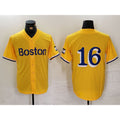 seanshop Boston Red Sox #16 Jarren Duran Gold  City Connect Stitched Jersey