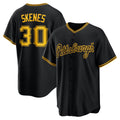 seanshop  Pittsburgh Pirates #30 Paul Skenes Black  Alternate 2 Replica Jersey