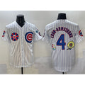 seanshop  Chicago Cubs #4 Pete Crow-Armstrong White  2025 Tokyo Series Limited Stitched Jersey