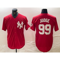 seanshop  New York Yankees #99 Aaron Judge Red  Fashion Cool Base Jersey