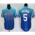 seanshop Los Angeles Dodgers #5 Freddie Freeman Blue  2025 City Connect Limited Stitched Jersey