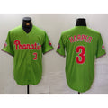 seanshop  Philadelphia Phillies #3 Bryce Harper Number Green  With Patch Stitched Cool Base Jersey