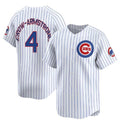 seanshop  Chicago Cubs #4 Pete Crow-Armstrong White  Home Limited Stitched Jersey