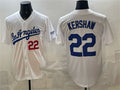 seanshop Los Angeles Dodgers #22 Clayton Kershaw White  Alternate Stadium Stitched Jersey