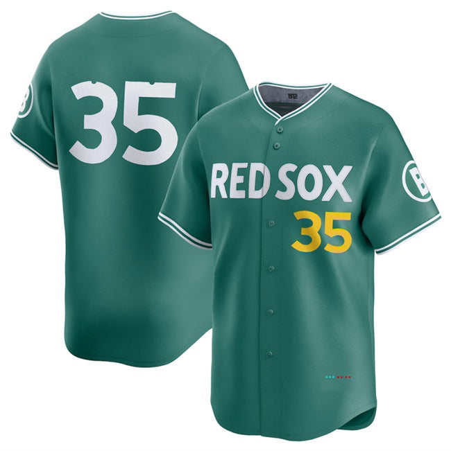 seanshop Boston Red Sox #35 Garrett Crochet Green  2025 City Connect Limited Stitched Jersey
