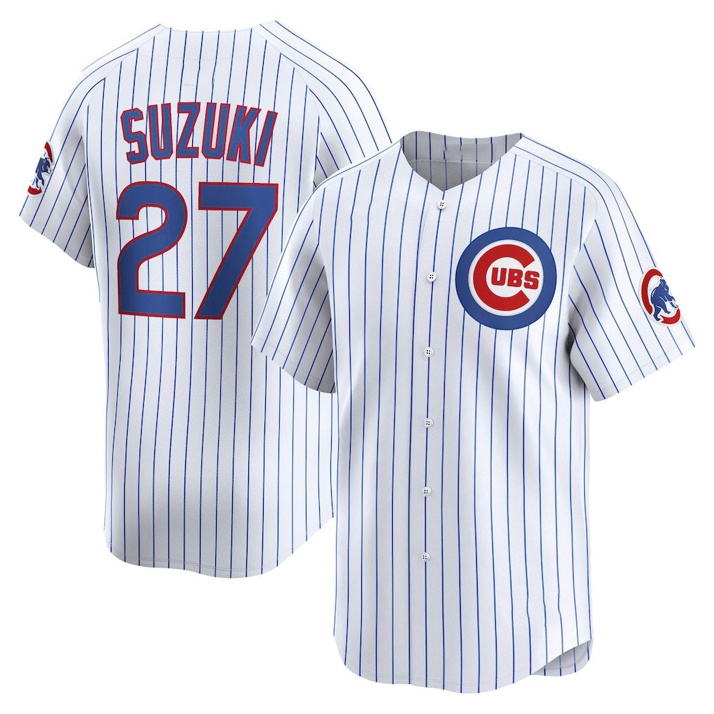 seanshop  Chicago Cubs #27 Seiya Suzuki White  Home Limited Player Jersey