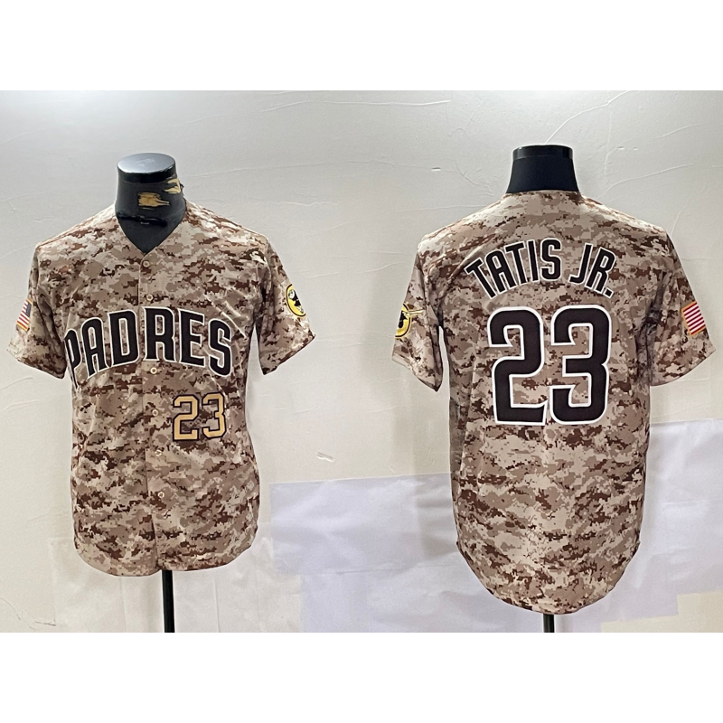 seanshop  San Diego Padres #23 Fernando Tatis Jr Camo  Stitched Cool Base Jerseys