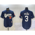 seanshop Houston Astros #3 Jeremy Pena Black  Cactus Jack Vapor Premier Stitched Jersey