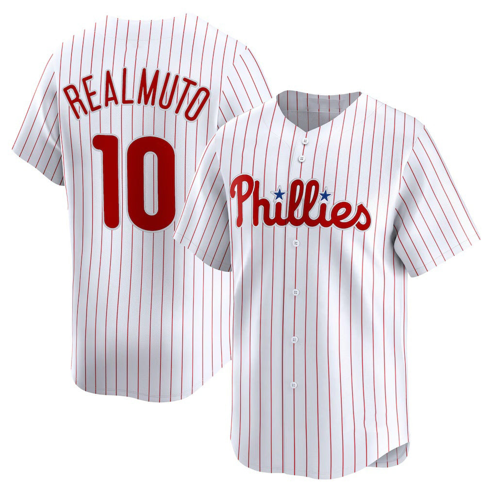 seanshop  Philadelphia Phillies #10 J.T. Realmuto White  Home Limited Player Jersey