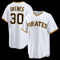 seanshop  Pittsburgh Pirates #30 Paul Skenes White  Home Replica Jersey